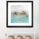 Granulated Aquamarine by Maeve Harris on GIANT ART - grey abstract