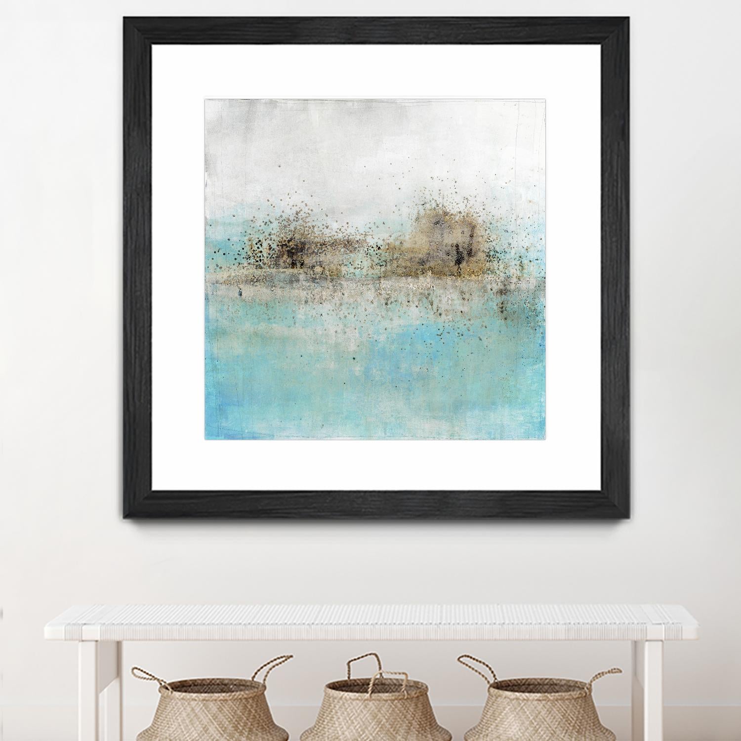Granulated Aquamarine by Maeve Harris on GIANT ART - grey abstract