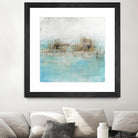 Granulated Aquamarine by Maeve Harris on GIANT ART - grey abstract