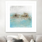 Granulated Aquamarine by Maeve Harris on GIANT ART - grey abstract