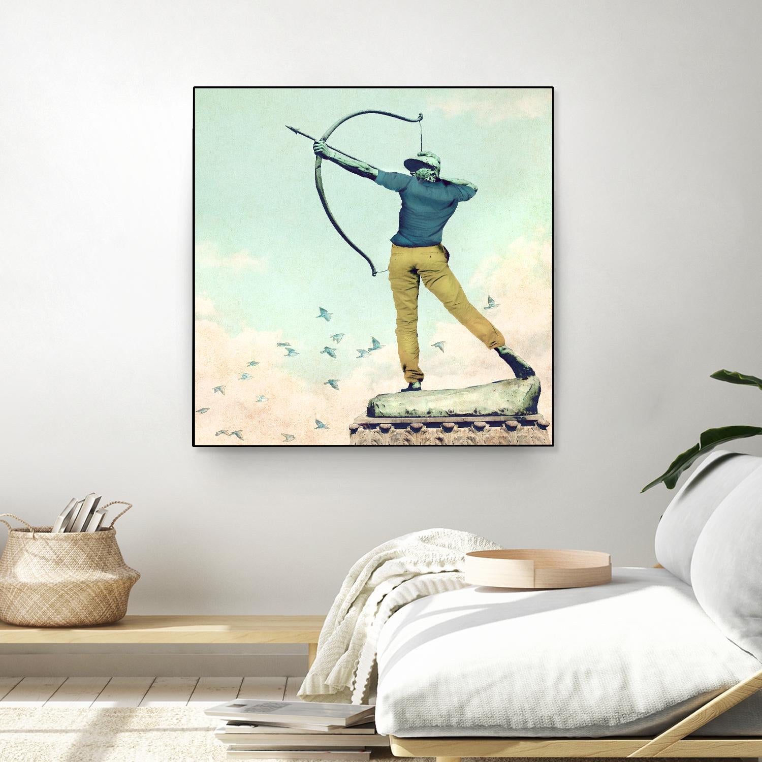 Hipster Archer by THE Studio on GIANT ART - beige contemporary