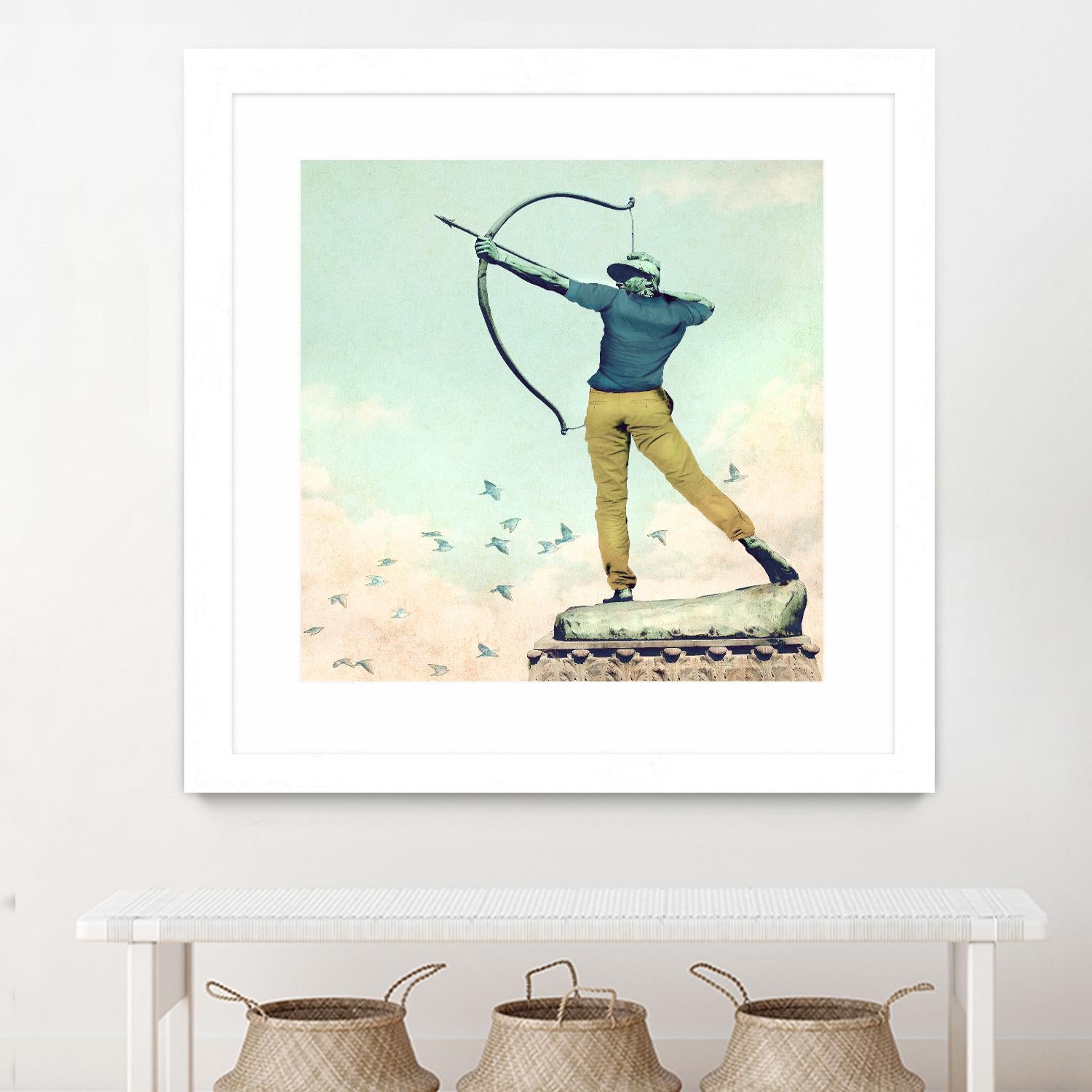 Hipster Archer by THE Studio on GIANT ART - beige contemporary