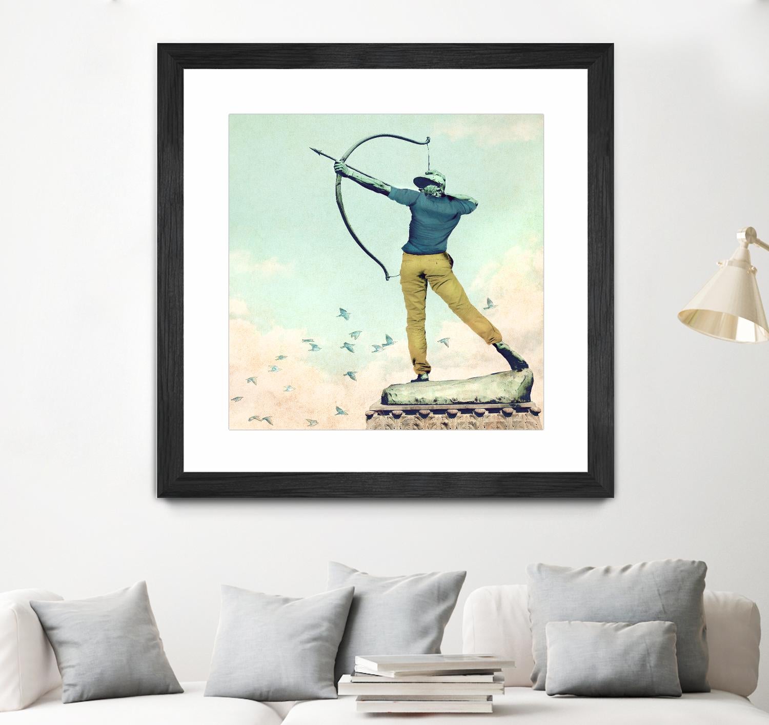 Hipster Archer by THE Studio on GIANT ART - beige contemporary