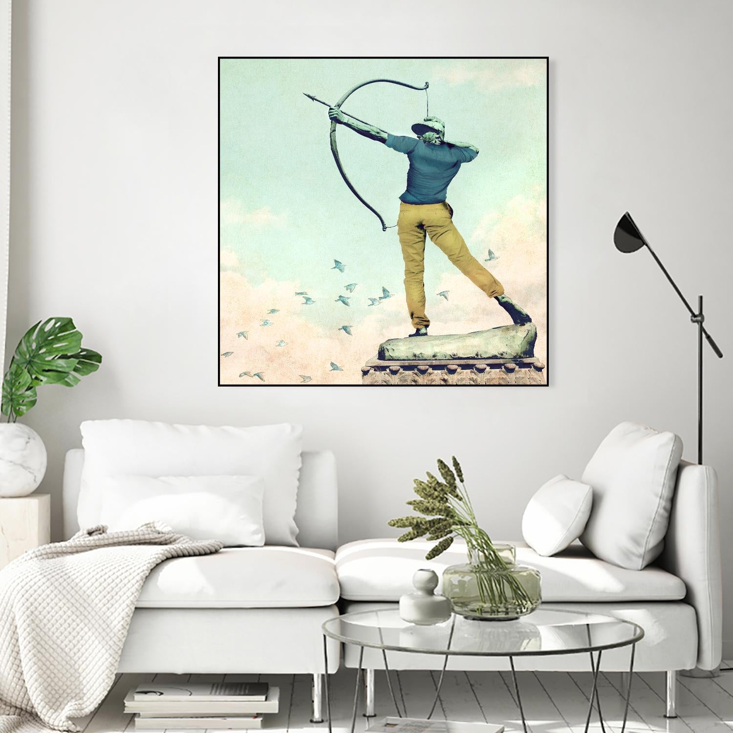 Hipster Archer by THE Studio on GIANT ART - beige contemporary