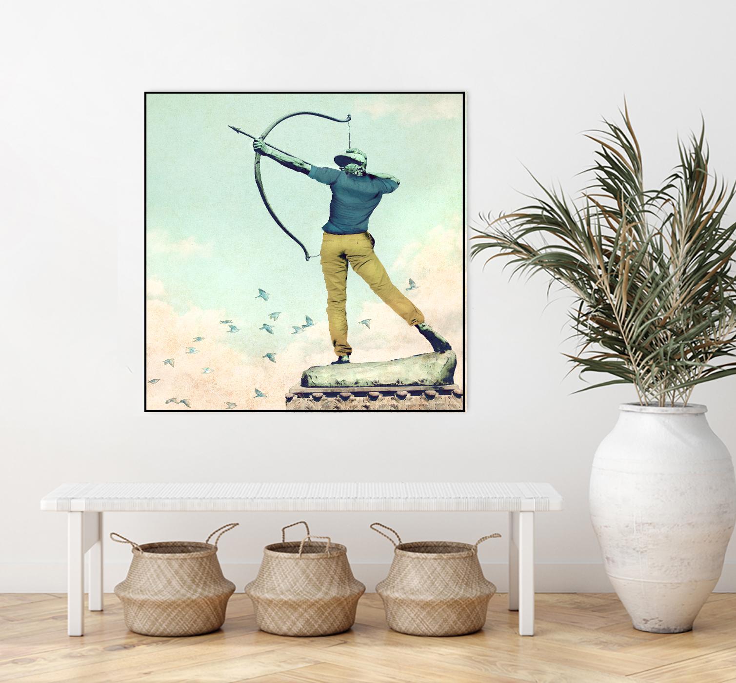 Hipster Archer by THE Studio on GIANT ART - beige contemporary