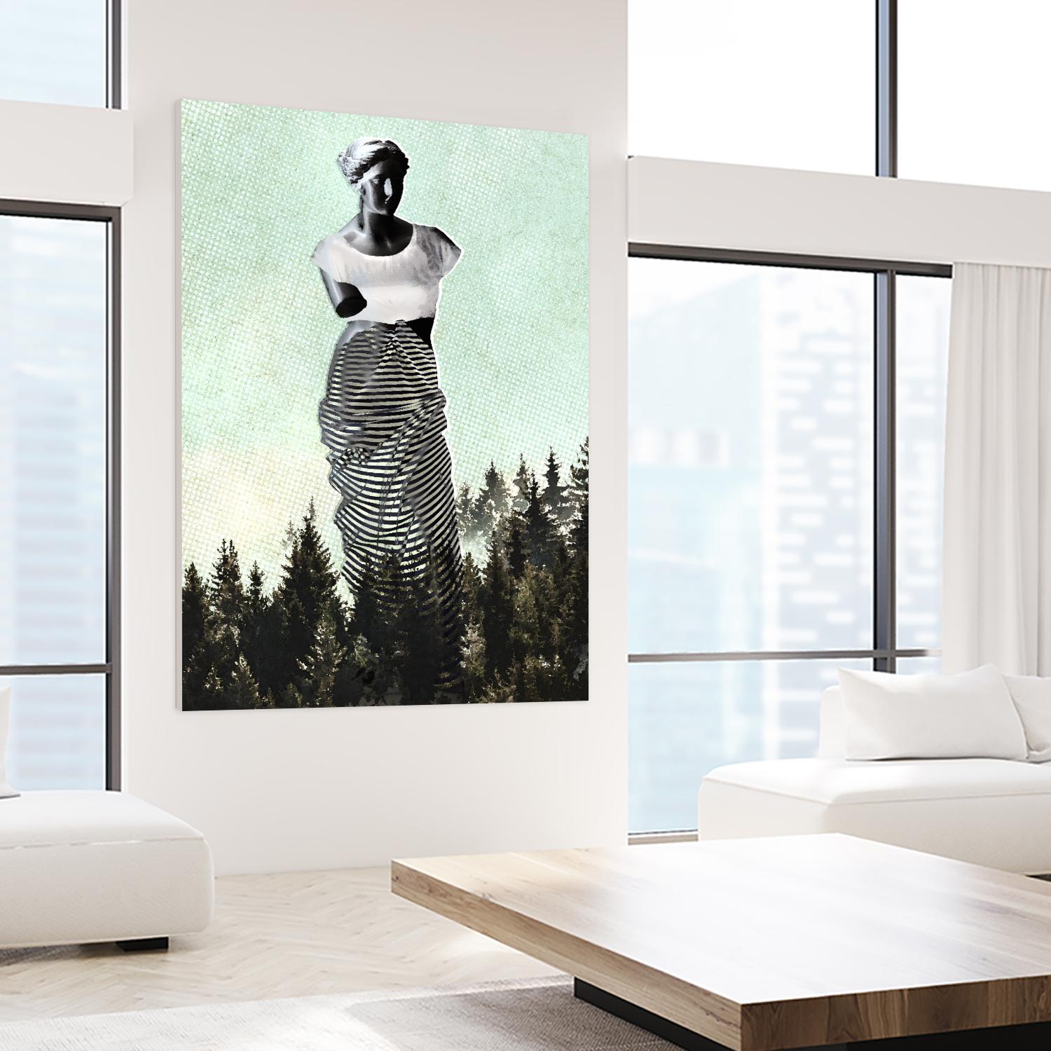 Hipster Venus by THE Studio on GIANT ART - green contemporary