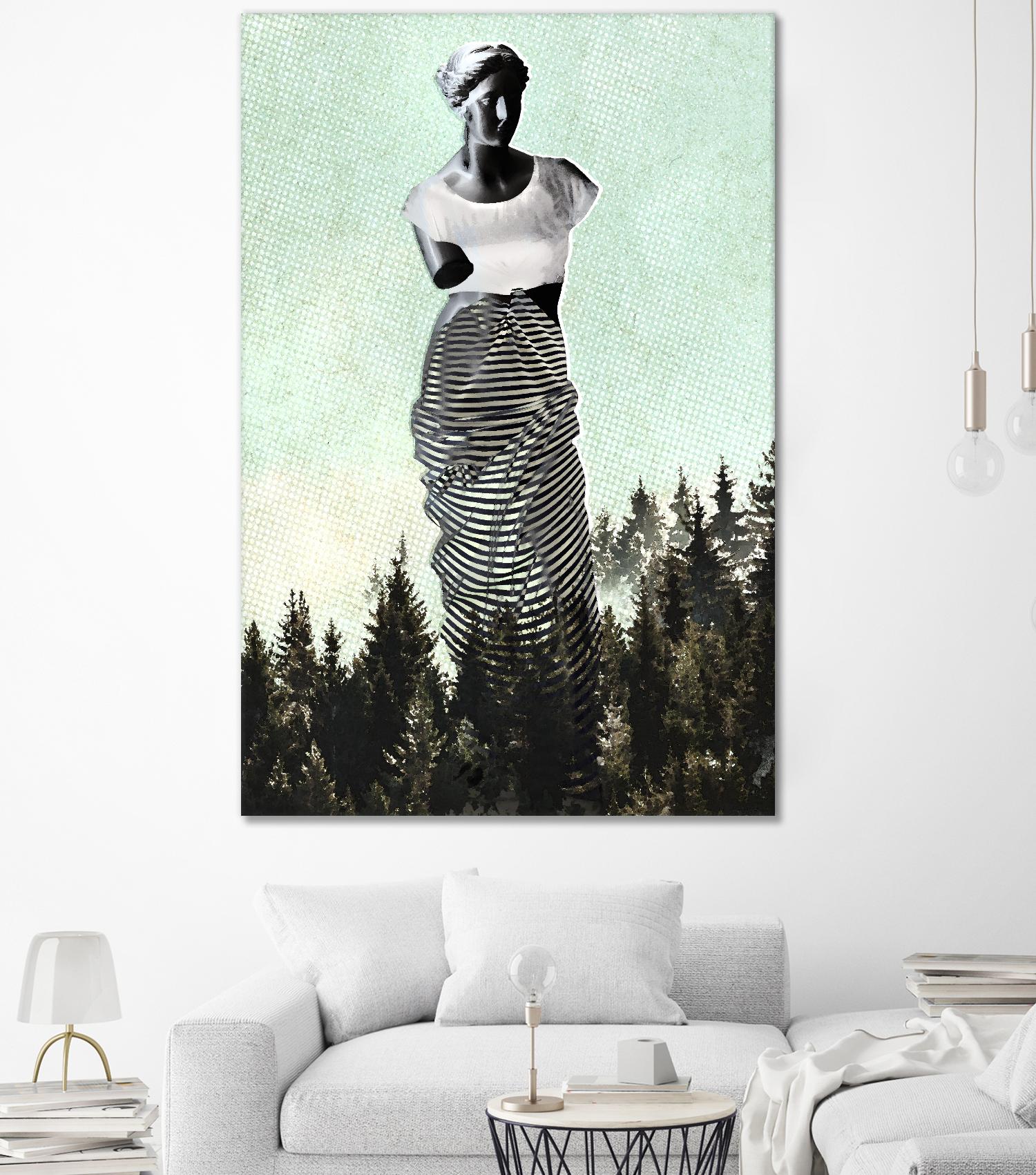 Hipster Venus by THE Studio on GIANT ART - green contemporary