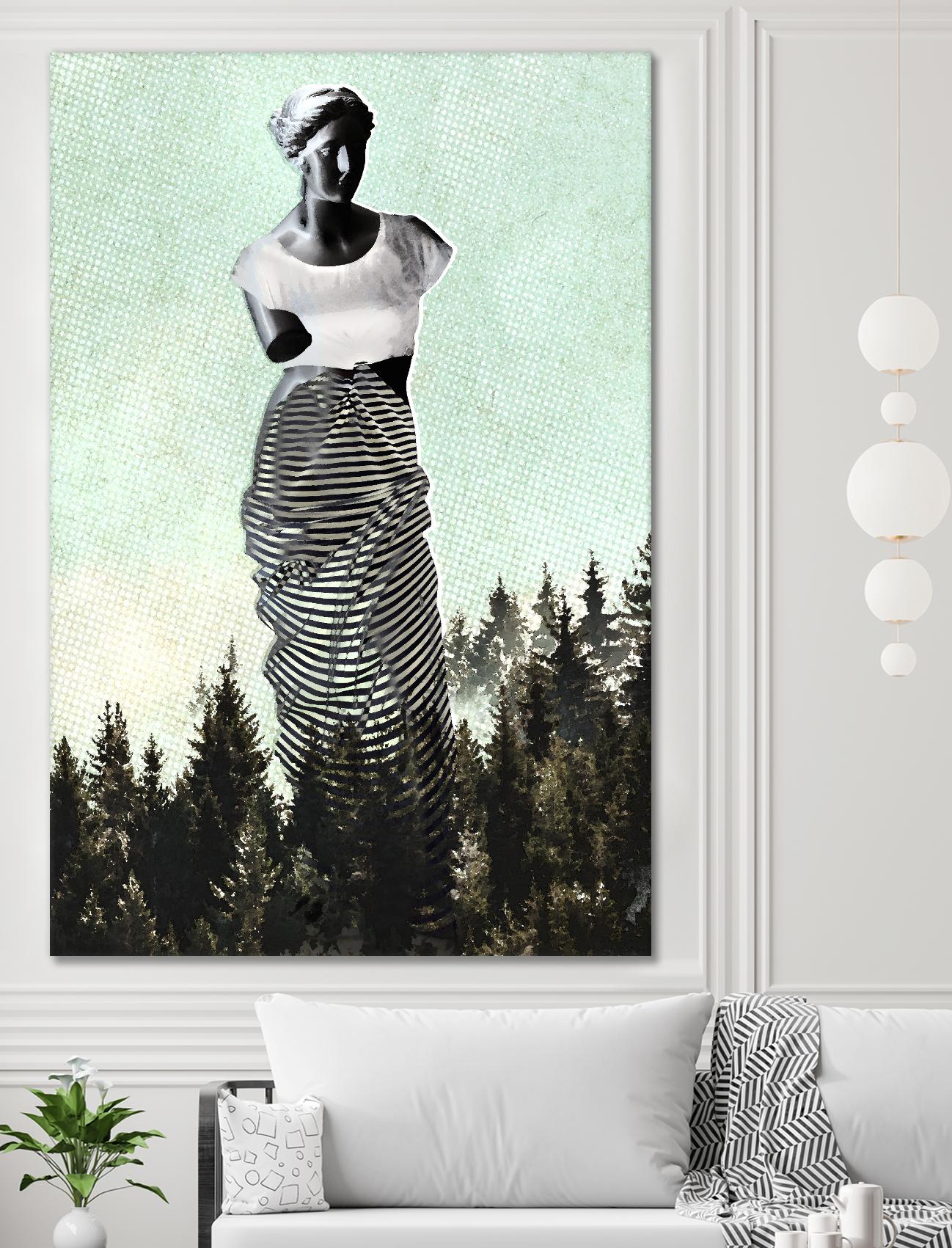 Hipster Venus by THE Studio on GIANT ART - green contemporary
