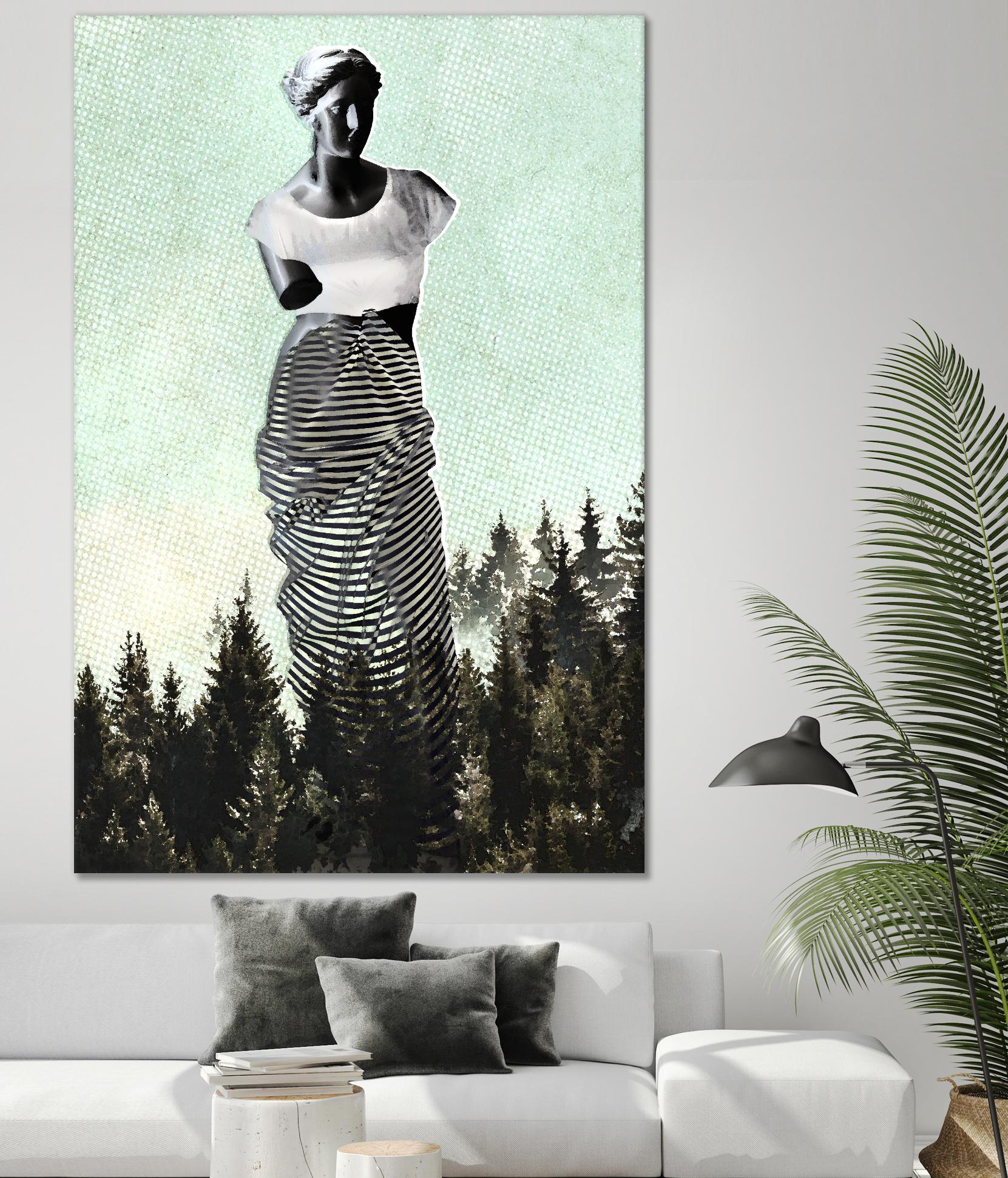 Hipster Venus by THE Studio on GIANT ART - green contemporary