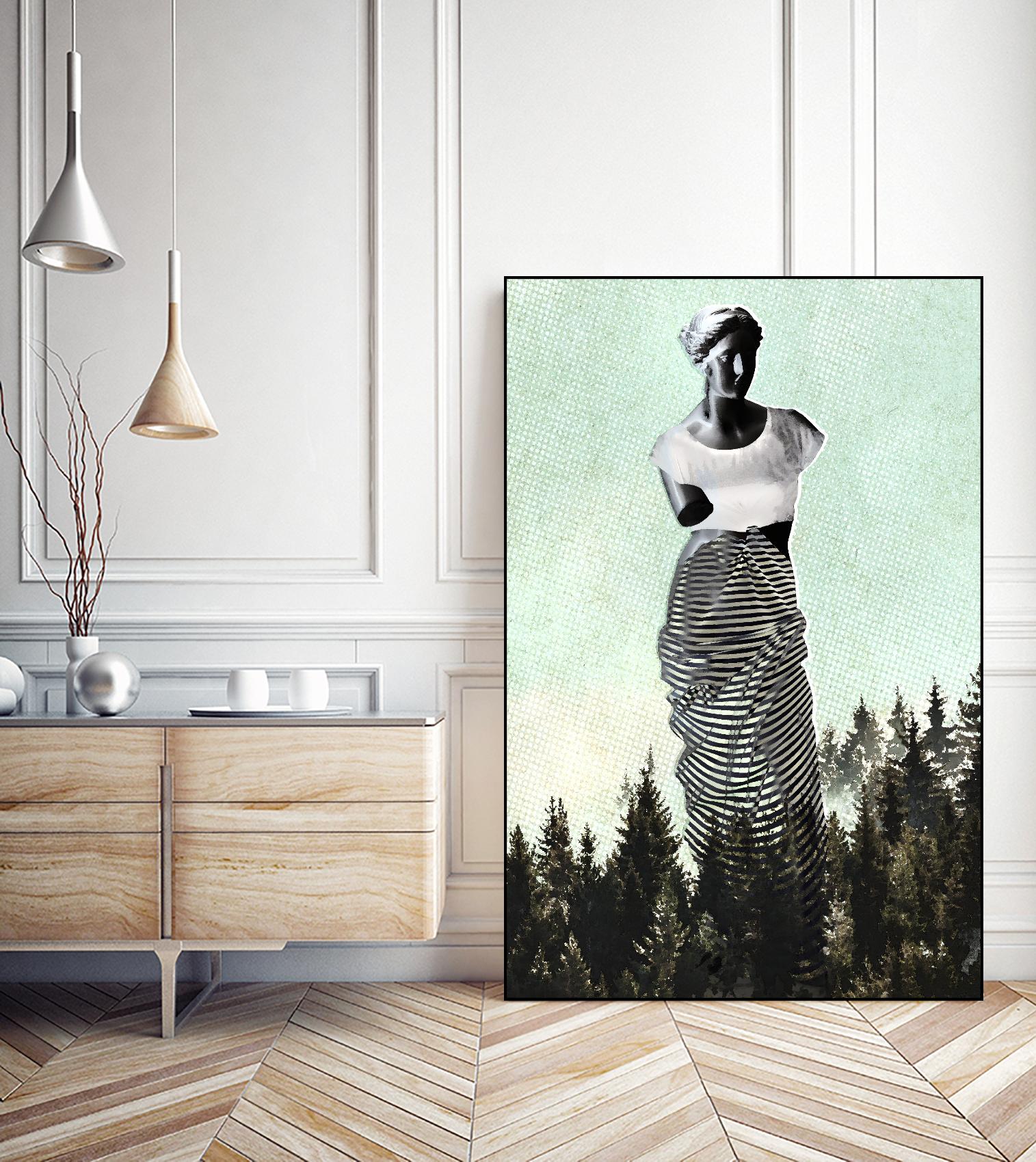 Hipster Venus by THE Studio on GIANT ART - green contemporary