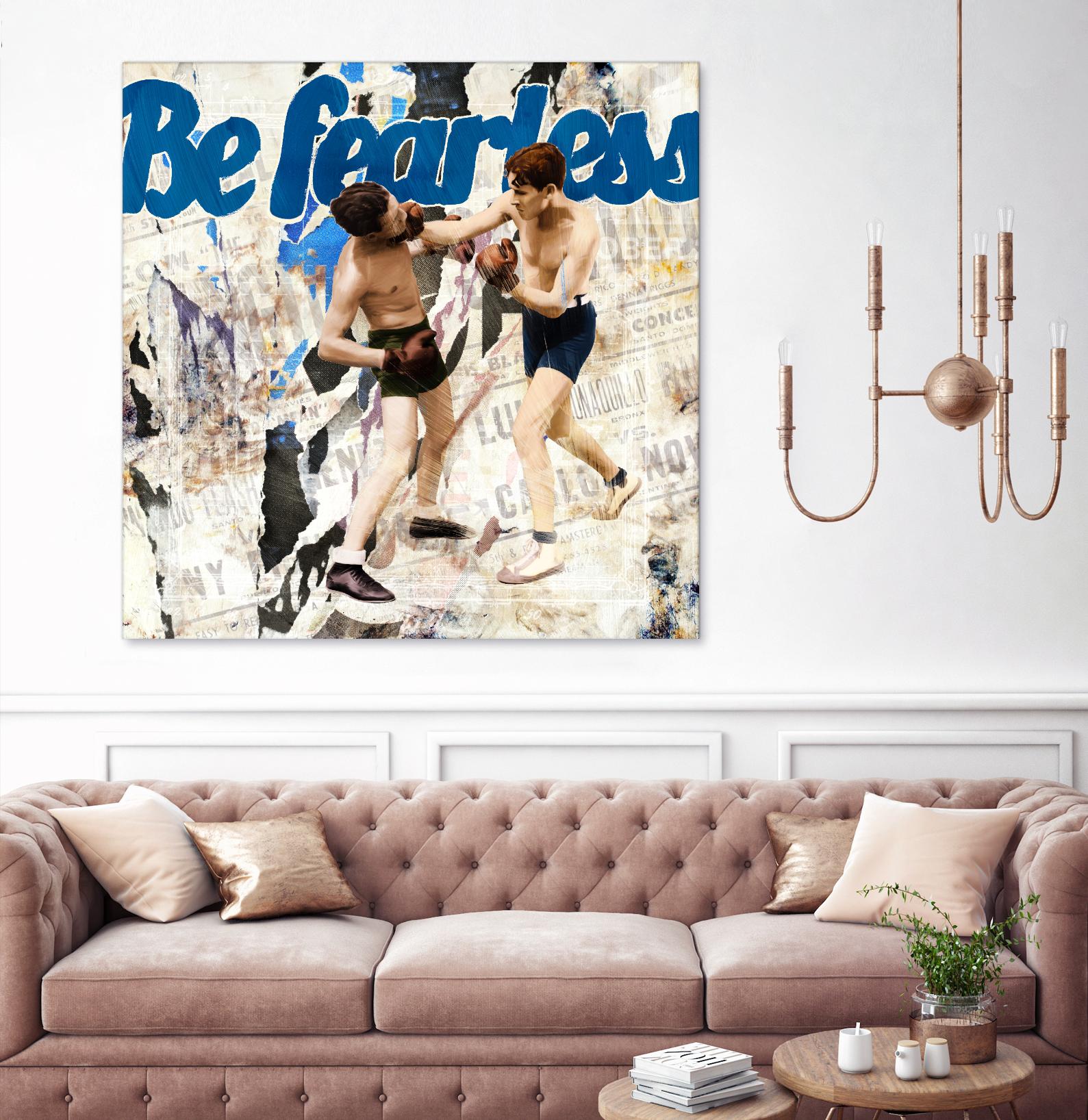 Be Fearless by THE Studio on GIANT ART - blue vintage