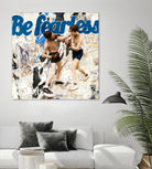 Be Fearless by THE Studio on GIANT ART - blue vintage