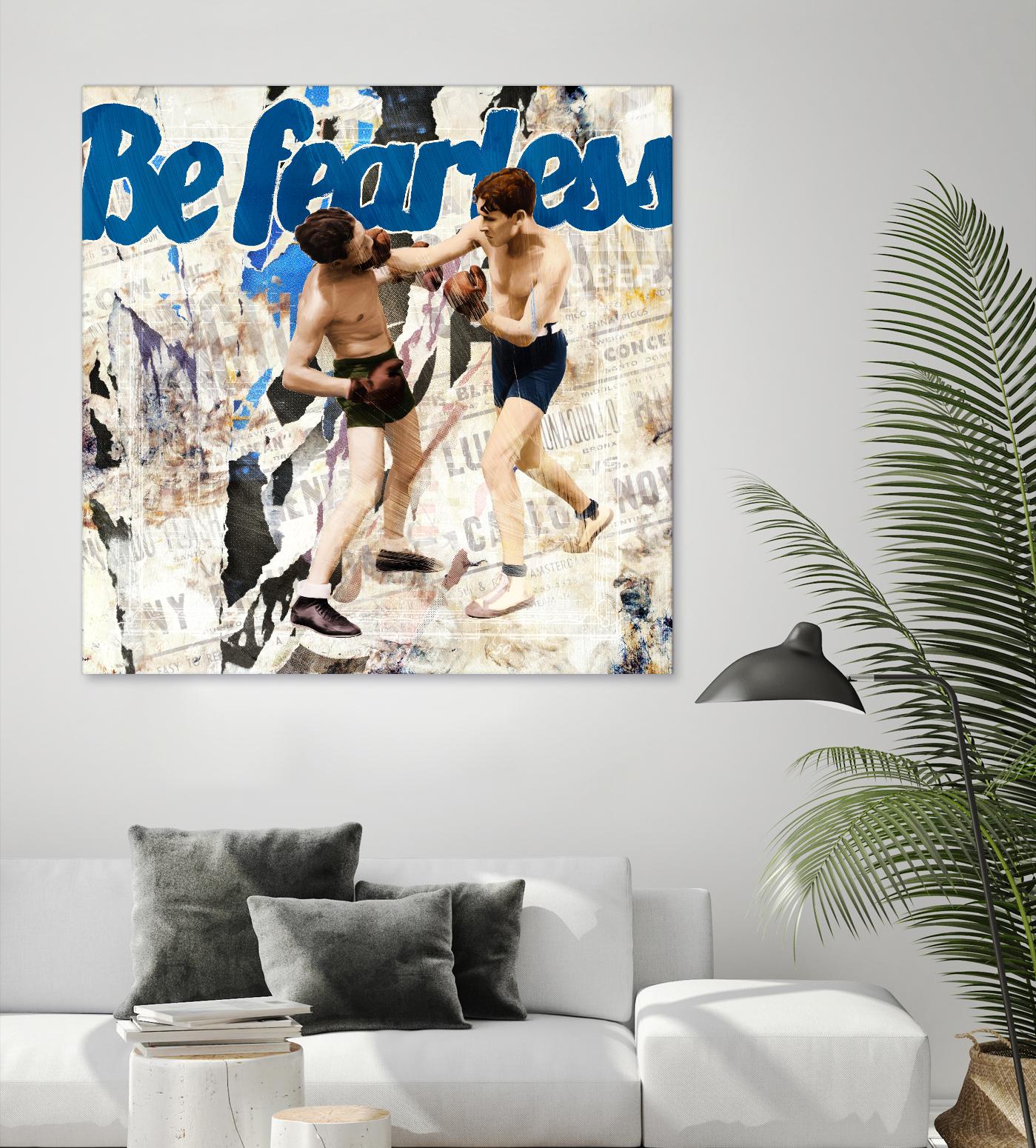 Be Fearless by THE Studio on GIANT ART - blue vintage