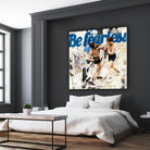 Be Fearless by THE Studio on GIANT ART - blue vintage