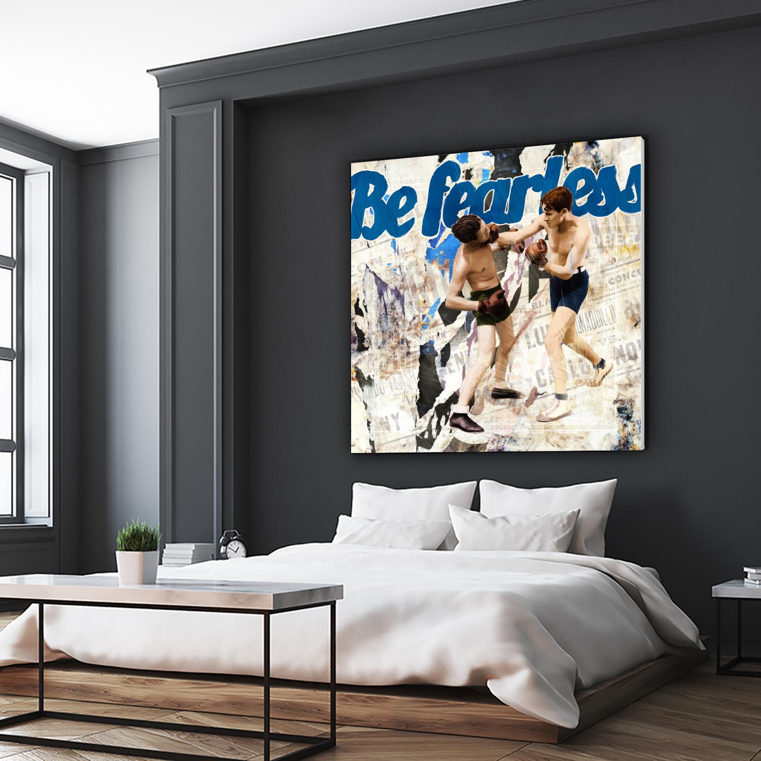 Be Fearless by THE Studio on GIANT ART - blue vintage