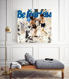 Be Fearless by THE Studio on GIANT ART - blue typography