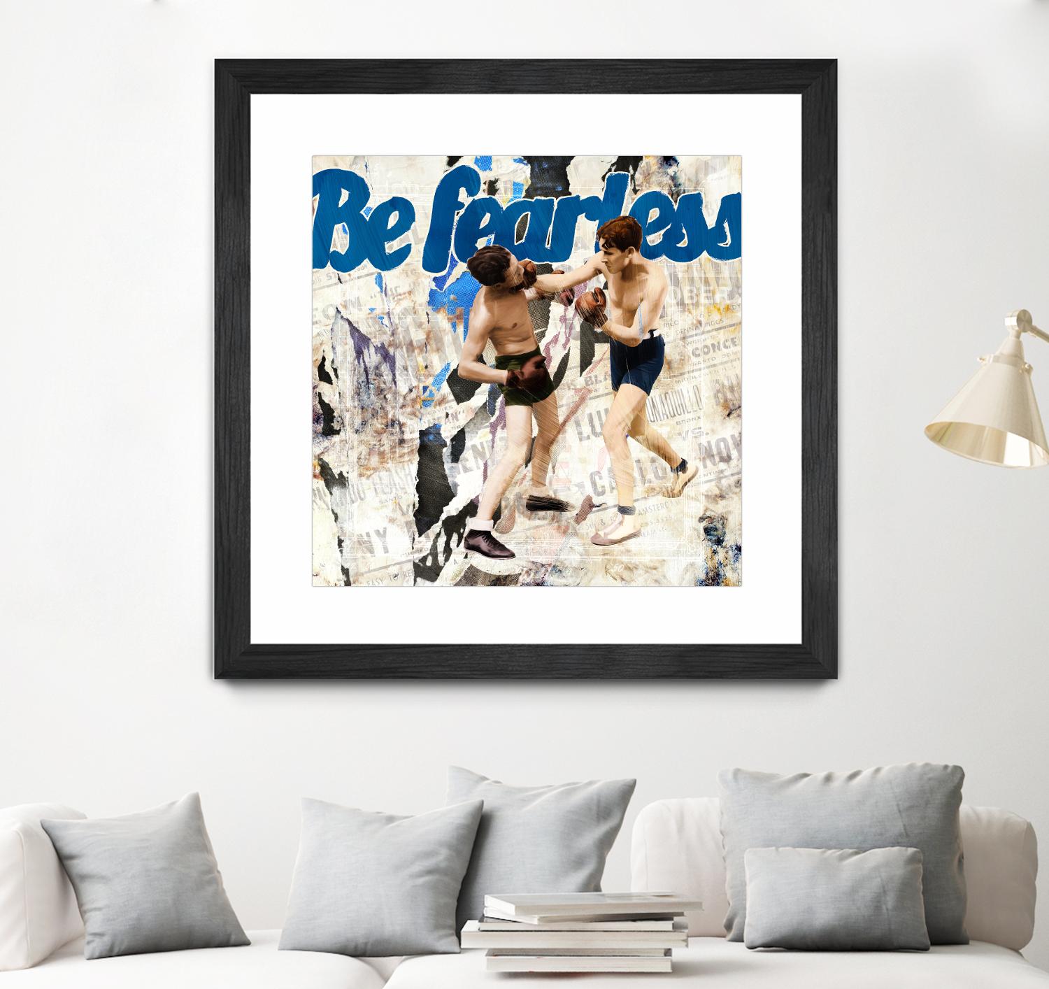 Be Fearless by THE Studio on GIANT ART - blue vintage