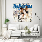 Be Fearless by THE Studio on GIANT ART - blue typography