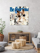 Be Fearless by THE Studio on GIANT ART - blue typography