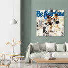 Be Fearless by THE Studio on GIANT ART - blue typography