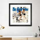 Be Fearless by THE Studio on GIANT ART - blue vintage