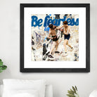 Be Fearless by THE Studio on GIANT ART - blue vintage