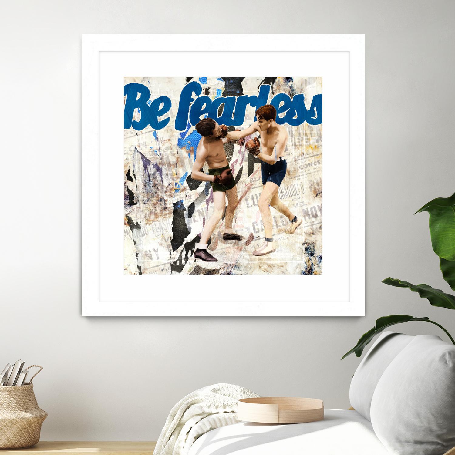 Be Fearless by THE Studio on GIANT ART - blue vintage