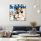Be Fearless by THE Studio on GIANT ART - blue vintage