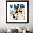 Be Fearless by THE Studio on GIANT ART - blue vintage