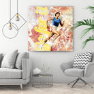 Go For It by THE Studio on GIANT ART - pink typography running