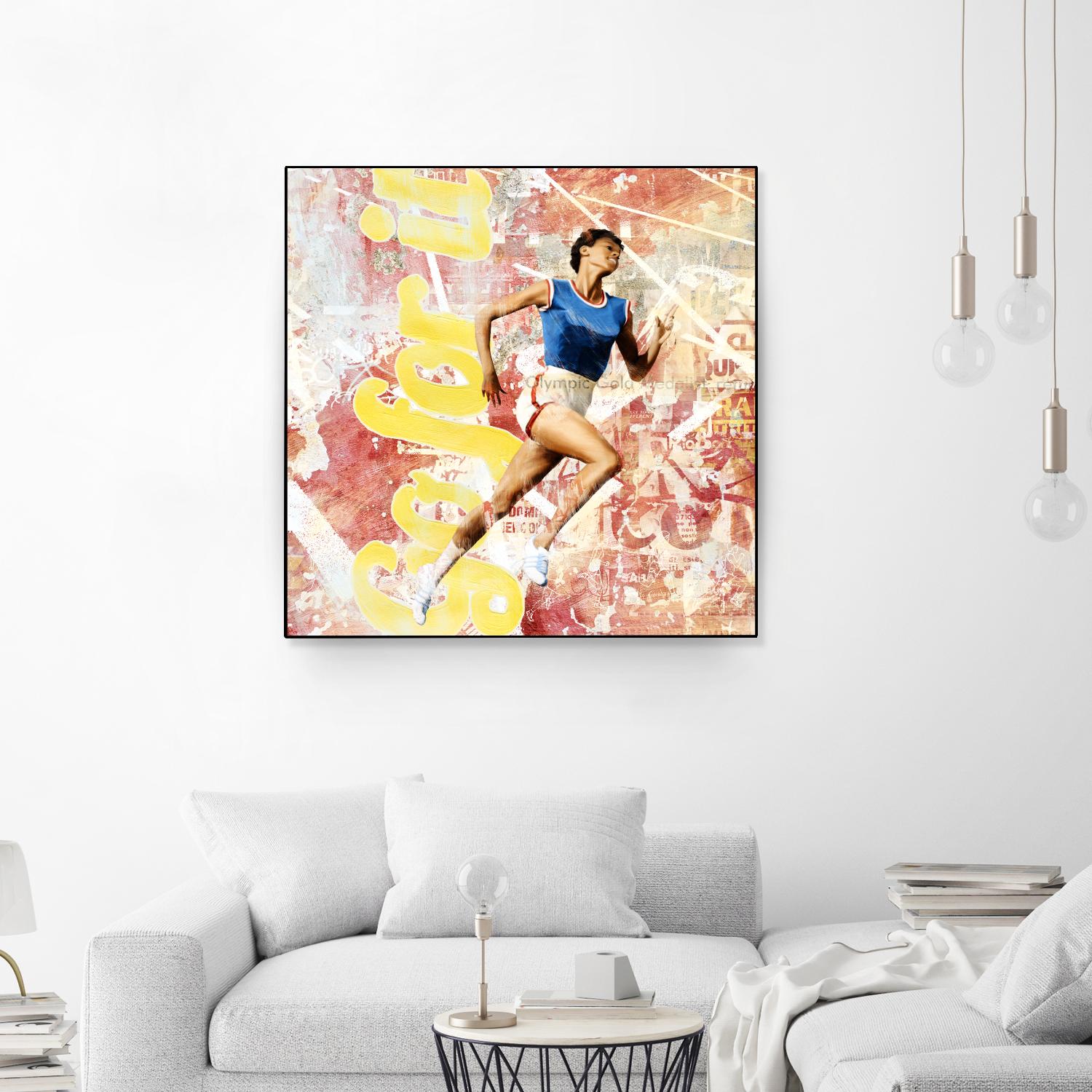 Go For It by THE Studio on GIANT ART - red vintage