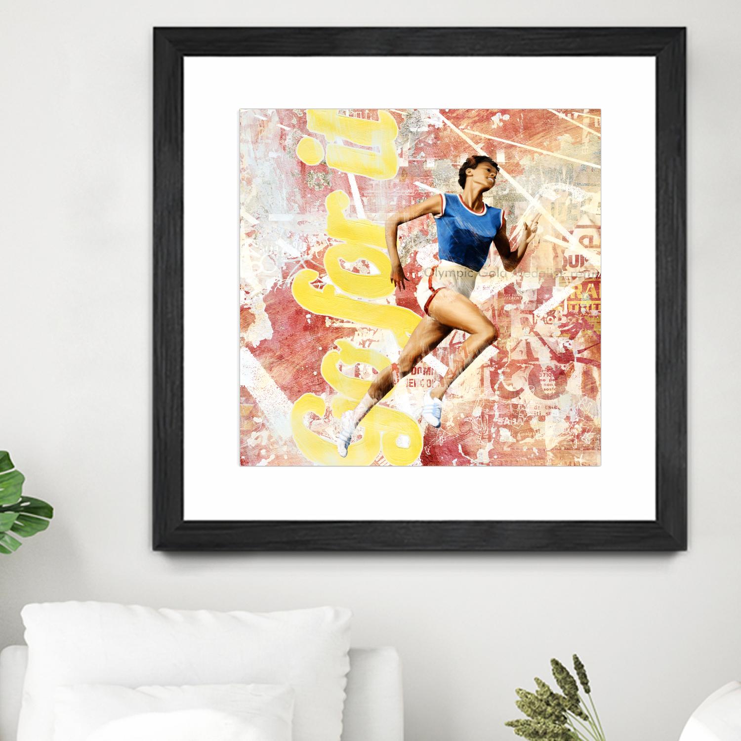 Go For It by THE Studio on GIANT ART - red vintage