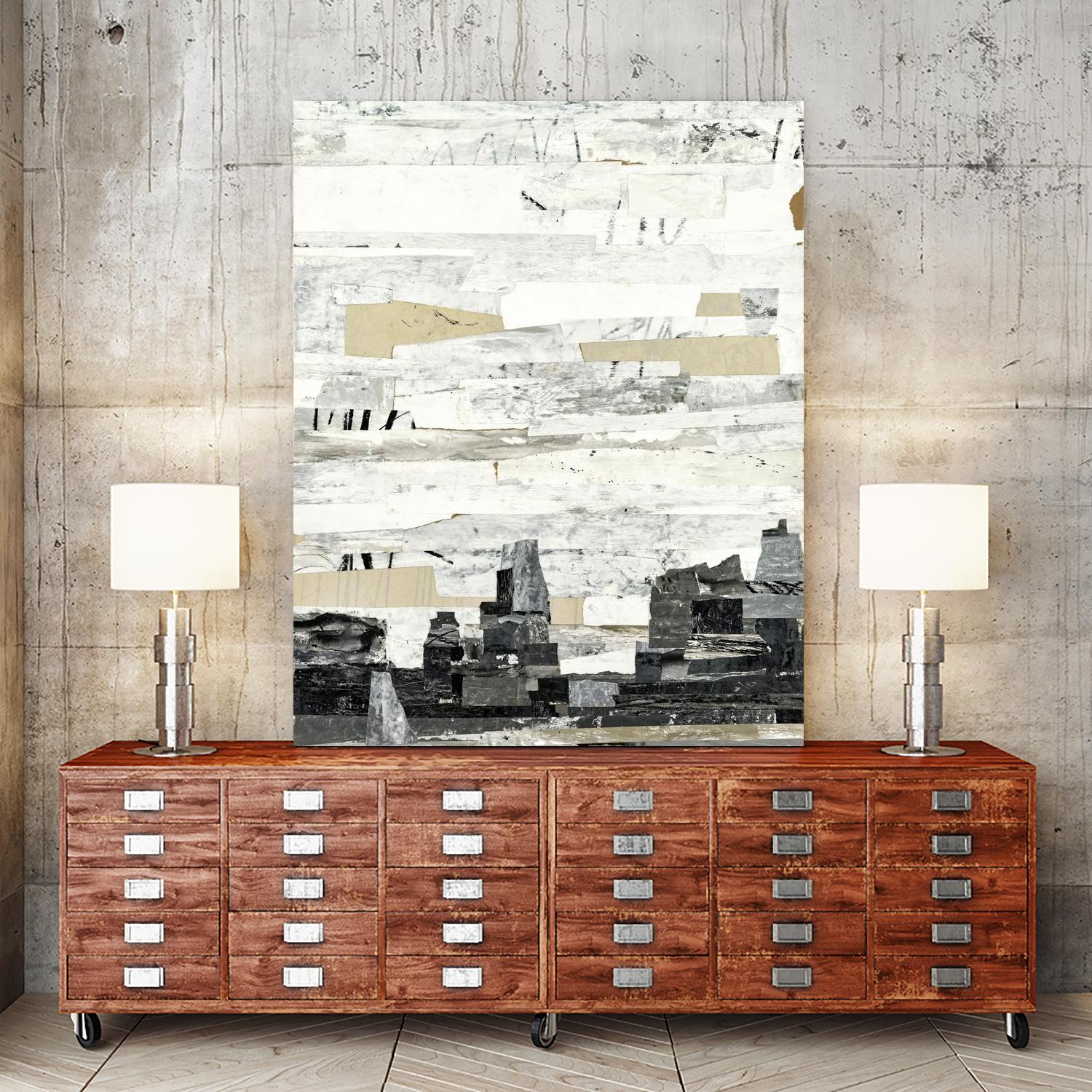 Linear Progression 4 by Kyle Goderwis on GIANT ART - grey abstract