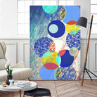 Patterned Circles 1 by THE Studio on GIANT ART - red abstract