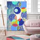 Patterned Circles 1 by THE Studio on GIANT ART - red abstract