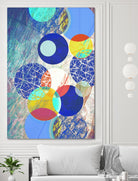 Patterned Circles 1 by THE Studio on GIANT ART - red abstract