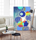 Patterned Circles 1 by THE Studio on GIANT ART - red abstract