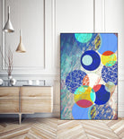 Patterned Circles 1 by THE Studio on GIANT ART - red abstract