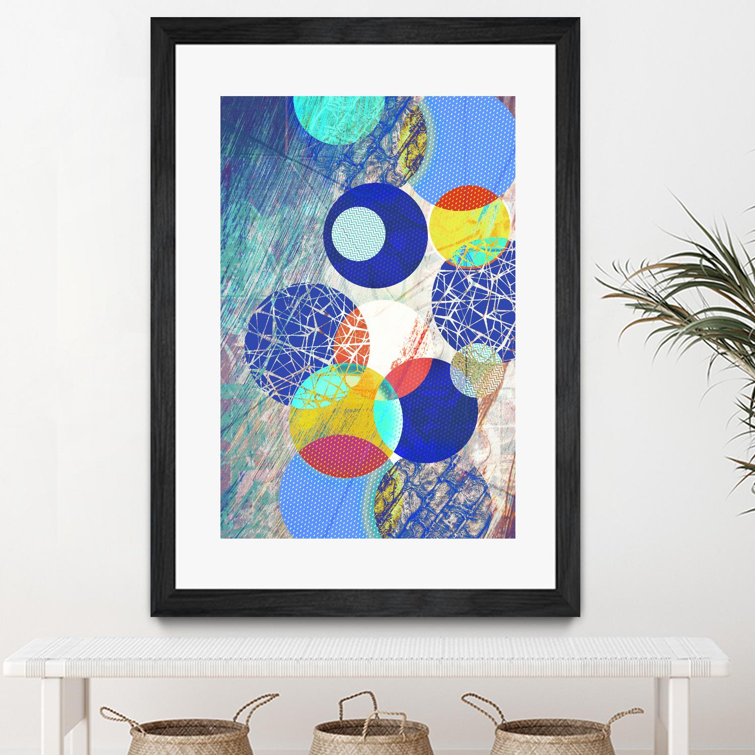 Patterned Circles 1 by THE Studio on GIANT ART - red abstract