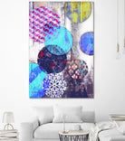 Patterned Circles 2 by THE Studio on GIANT ART - brown abstract