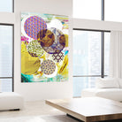 Patterned Circles 4 by THE Studio on GIANT ART - purple abstract