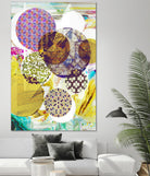 Patterned Circles 4 by THE Studio on GIANT ART - purple abstract