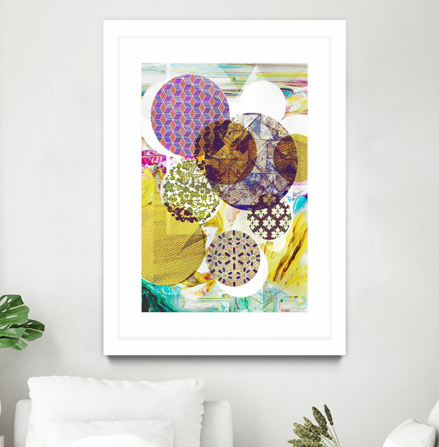 Patterned Circles 4 by THE Studio on GIANT ART - purple abstract