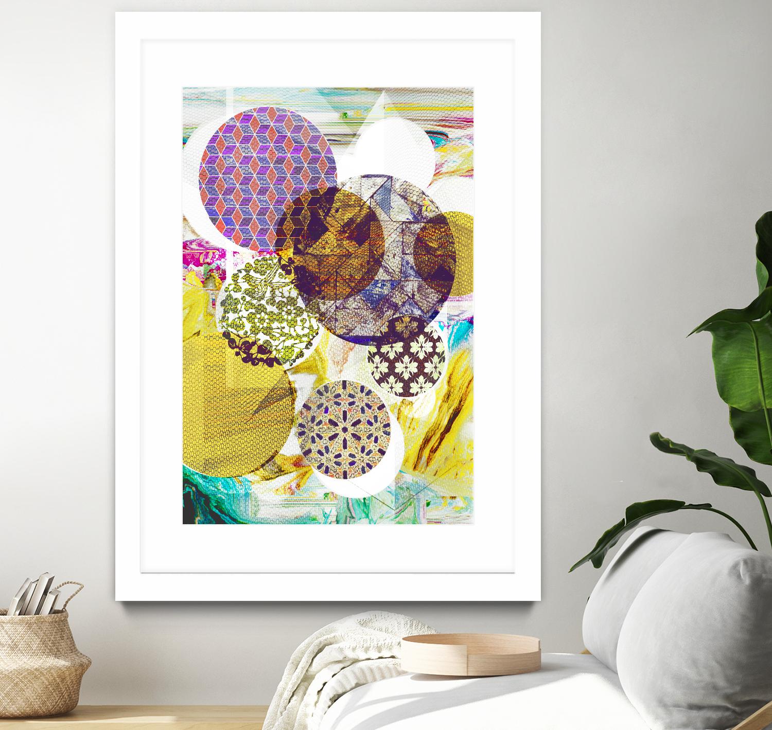 Patterned Circles 4 by THE Studio on GIANT ART - purple abstract