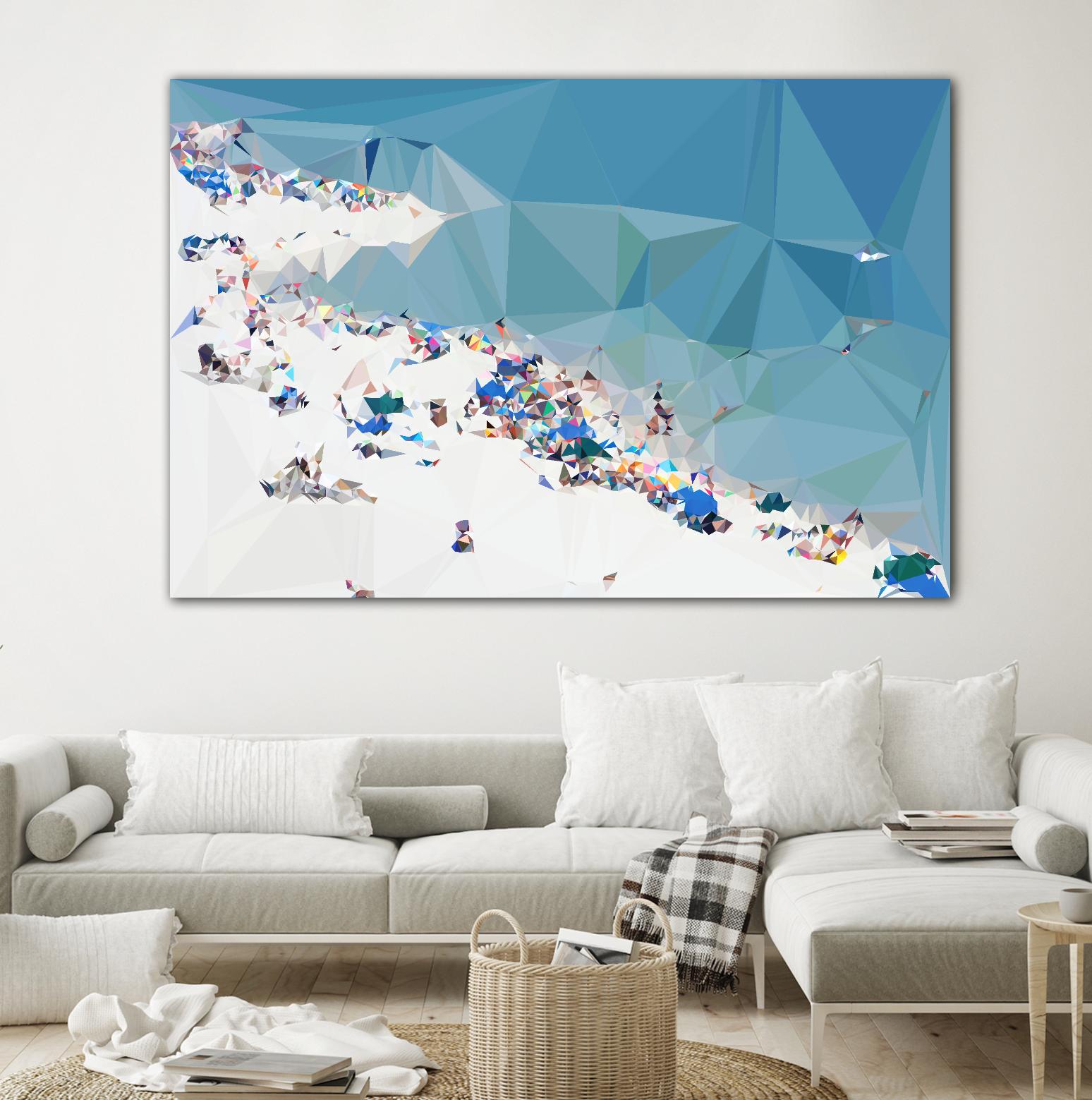 Fractal Beach 1 by THE Studio on GIANT ART - beige contemporary
