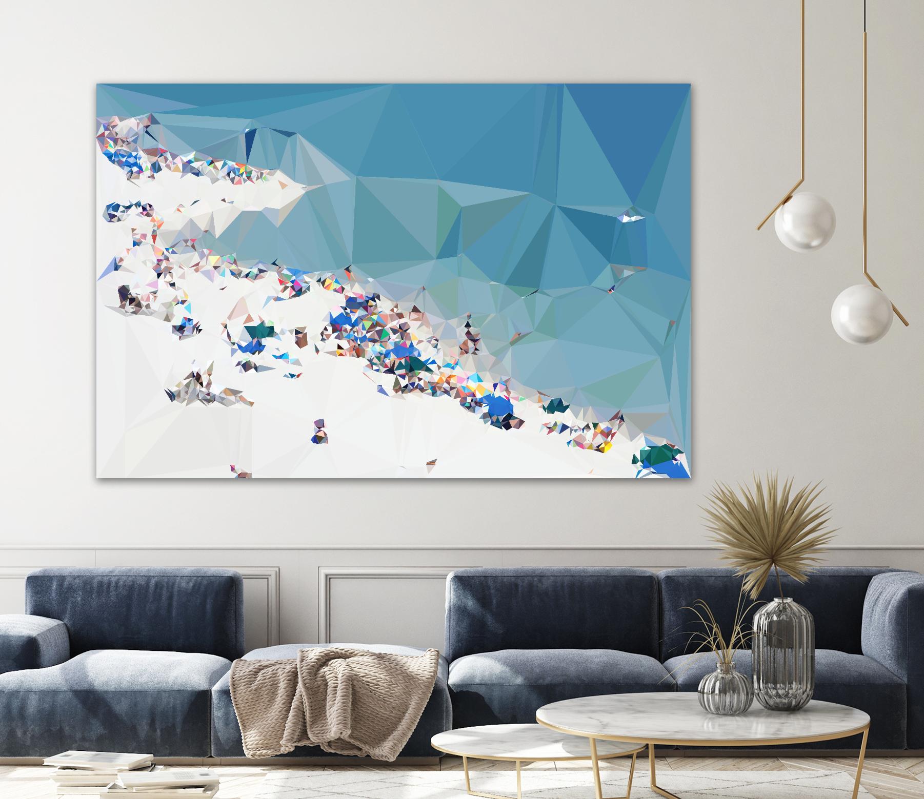 Fractal Beach 1 by THE Studio on GIANT ART - beige contemporary