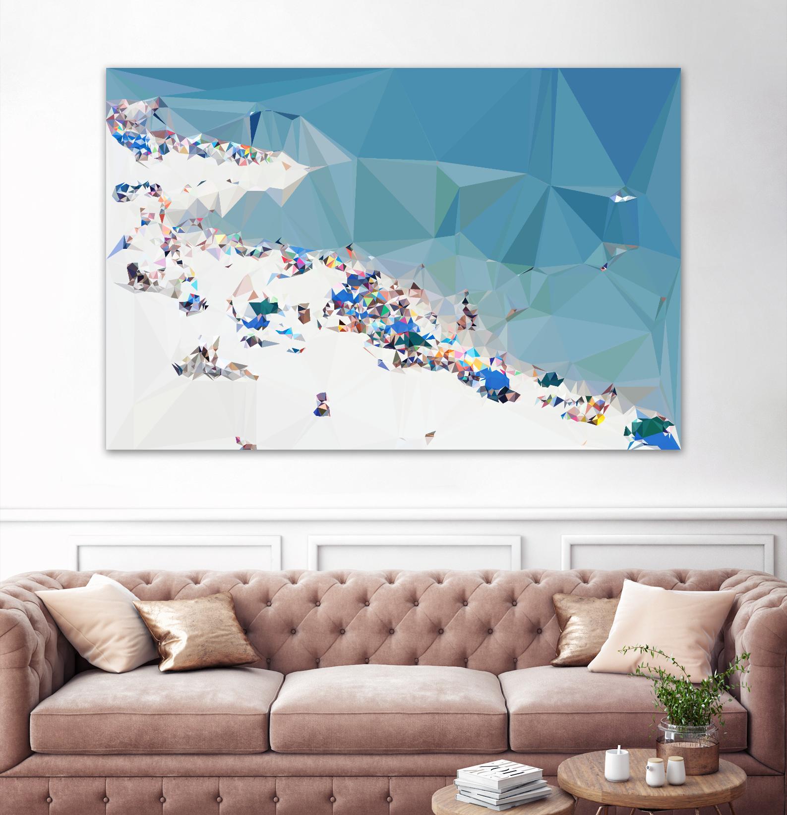 Fractal Beach 1 by THE Studio on GIANT ART - beige contemporary