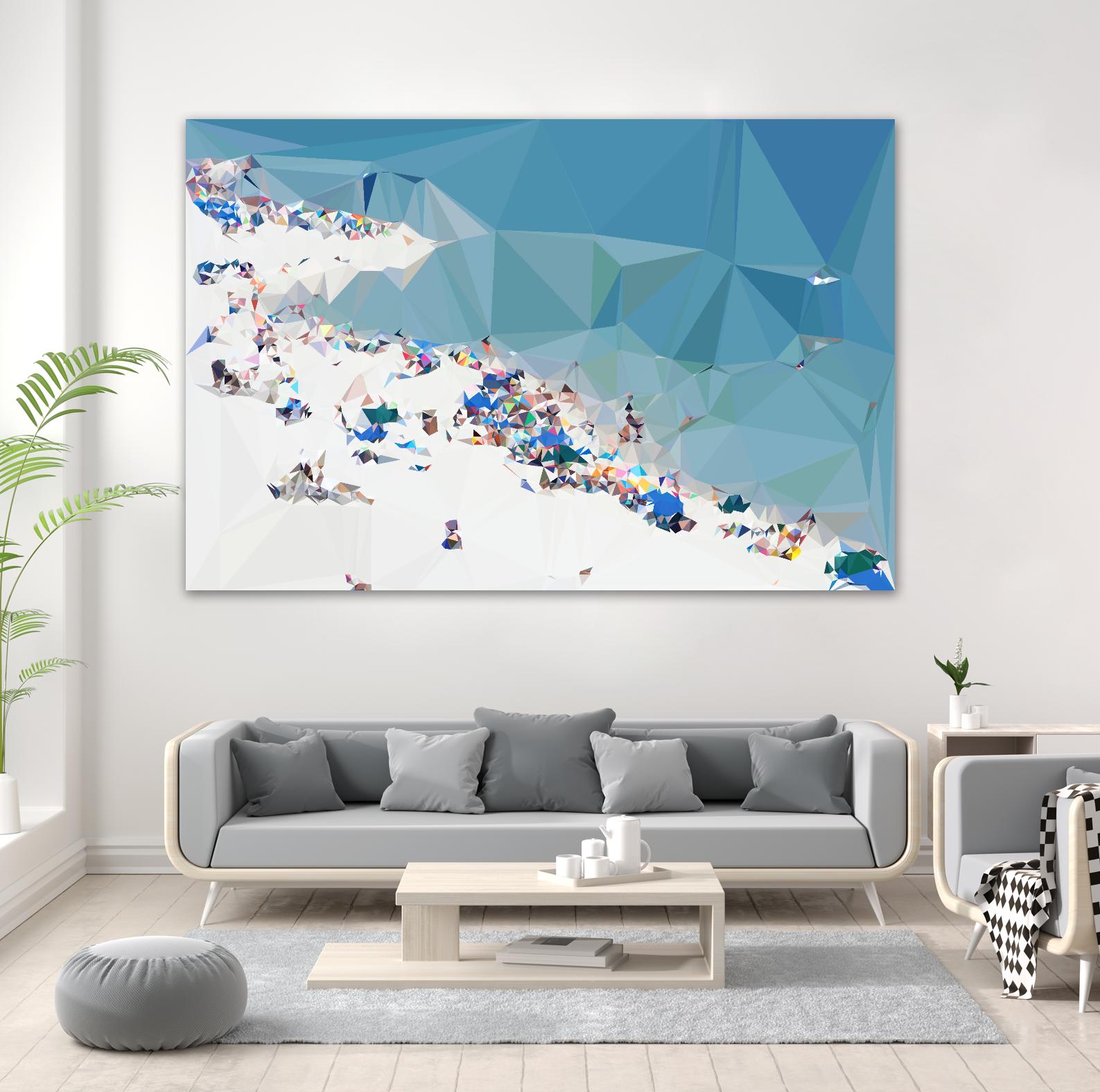 Fractal Beach 1 by THE Studio on GIANT ART - beige contemporary