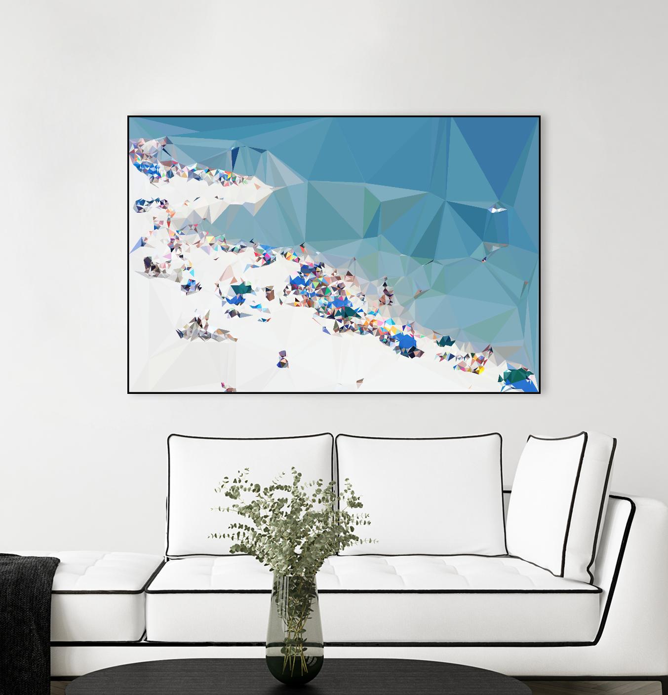 Fractal Beach 1 by THE Studio on GIANT ART - beige contemporary