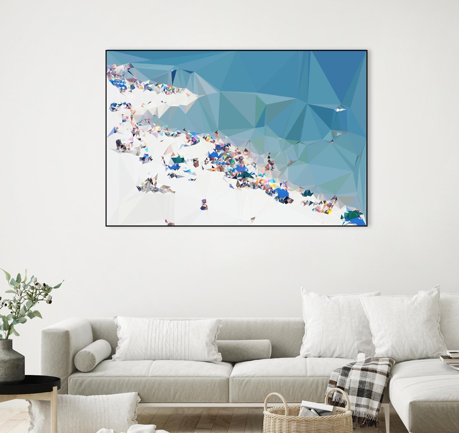 Fractal Beach 1 by THE Studio on GIANT ART - beige contemporary